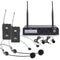 Nady Dual 200-Channel UHF Wireless Lavalier & Headset Mic System - U-2100 LT-HM