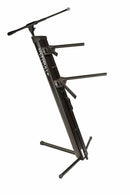 Ultimate Support AX-48 Pro Plus Two-tier Portable Column Keyboard Stand (Black)