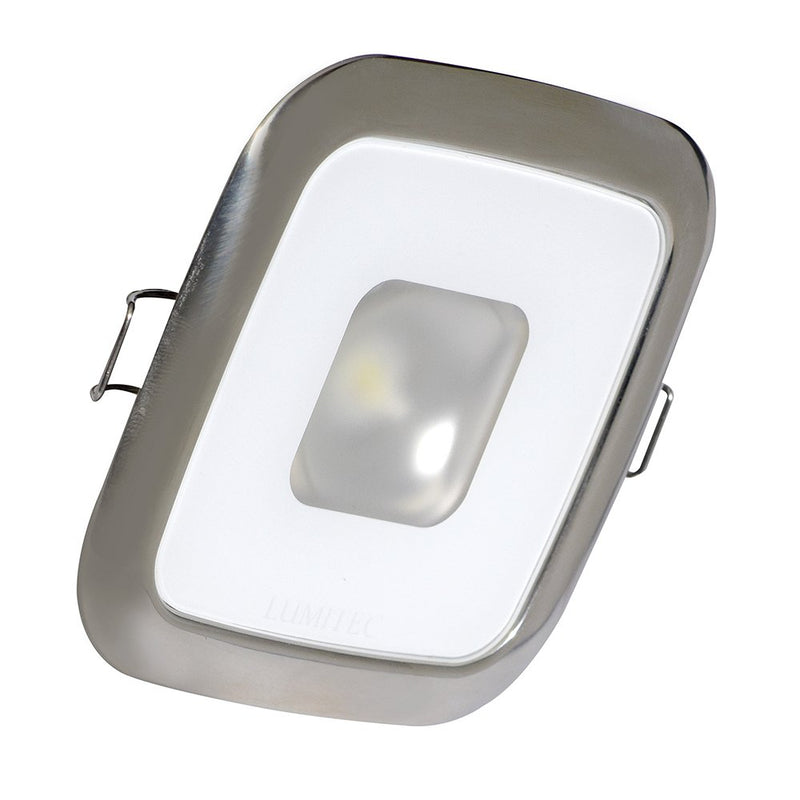 Lumitec Square Mirage Down Light - Spectrum RGBW Dimming - Polished Bezel 116117