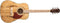 Oscar Schmidt OG2 Dreadnought Acoustic Guitar Spalted Maple - OG2MFSM