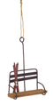 Vintage Wood and Metal Ski Chair Lift Ornament (Set of 12)