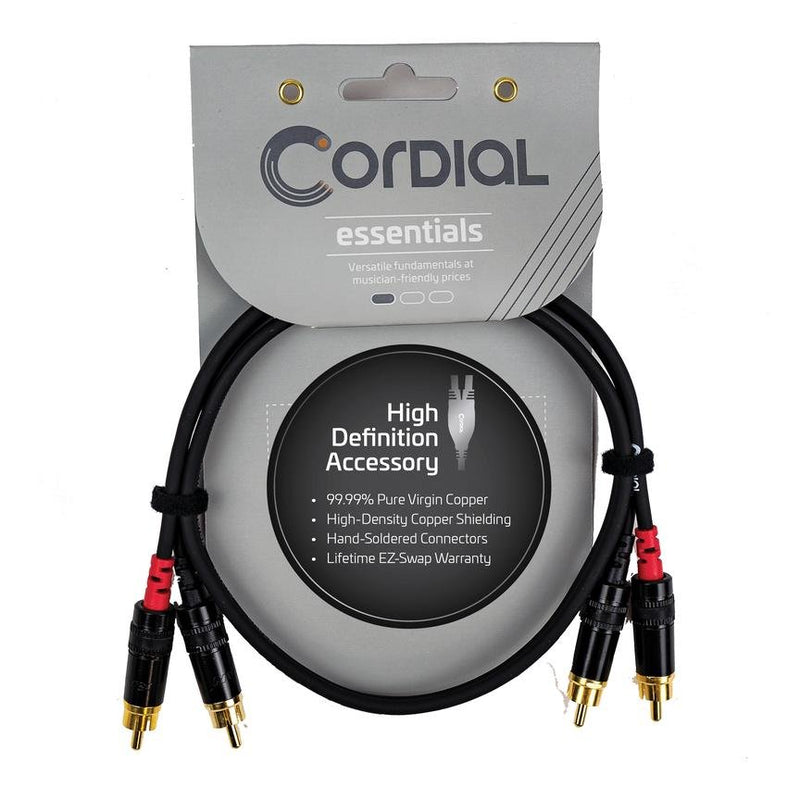 Cordial Cables 5' Unbalanced Twin Cable - RCA to RCA - CFU1.5CC