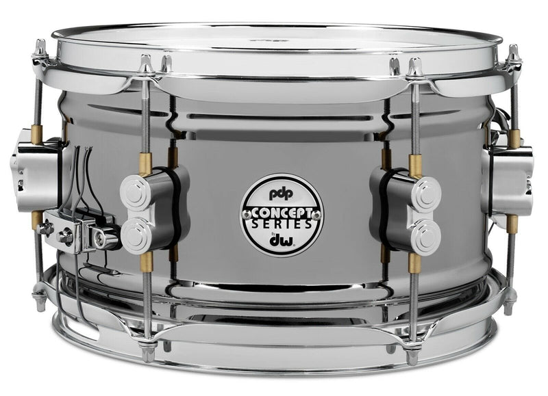 PDP Concept Series Metal Snare 6x10 Black Nickel Over Steel w/Chrome Hardware