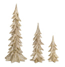 Gold Shimmer Tabletop Holiday Tree (Set of 3)