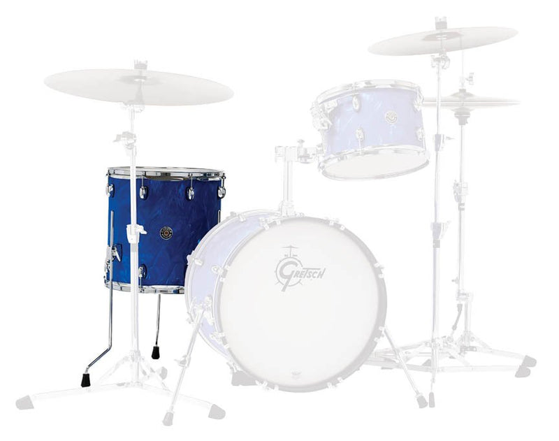 Gretsch Catalina Club 16x16 Floor Tom Drum - Blue Satin Flame - CT1-1616F-BSF