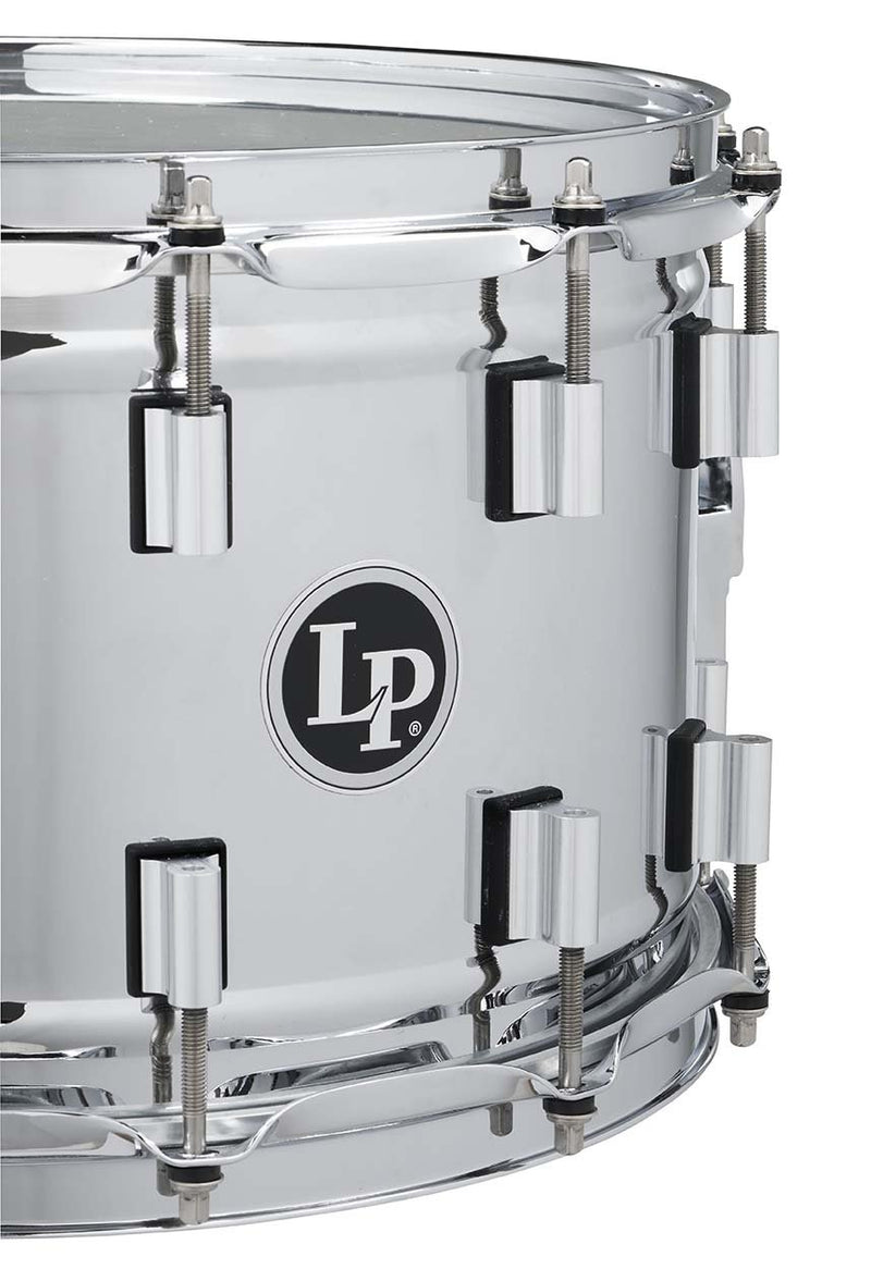 Latin Percussion LP8514BS-SS Banda Snare Drum - 8.5" x 14" Steel Shell, 24 Lugs