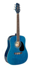 Stagg 3/4 Dreadnought Acoustic Guitar - Blue - SA20D 3/4 BLUE