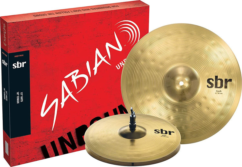 Sabian SBR Cymbals First Pack - 16" Hi-Hat, 16" Crash Cymbals - SBR5001PK