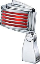Heil Sound The Fin Retro-Styled Dynamic Cardioid Microphone - Chrome/Red LED