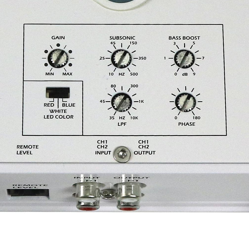 Audiopipe 1000 Watts Marine Mono Block Amplifier w/ Remote Bass Knob - APSR-1000