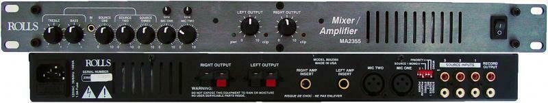 Rolls MA2355 Stereo Mixer Amplifier 35 Watts/Channel