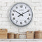 La Crosse 20" Brushed Aluminum Atomic Wall Clock - 404-1220