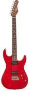 Michael Kelly 1962 Flame Solid Body Electric Guitar - Transparent Red - MK62FTRMCR