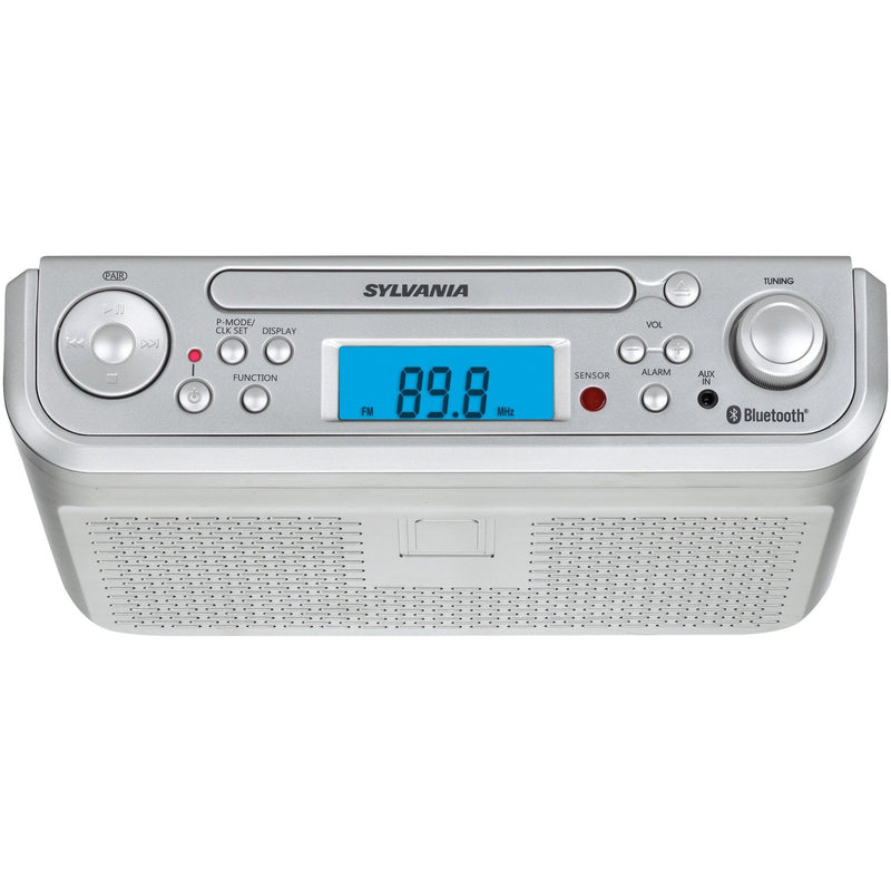 SYLVANIA SKCR2713 Under-Cabinet Bluetooth CD Clock Radio