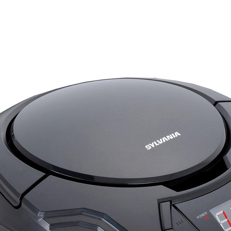 SYLVANIA SRCD261-B-BLACK Portable CD Player with AM/FM Radio (Black)