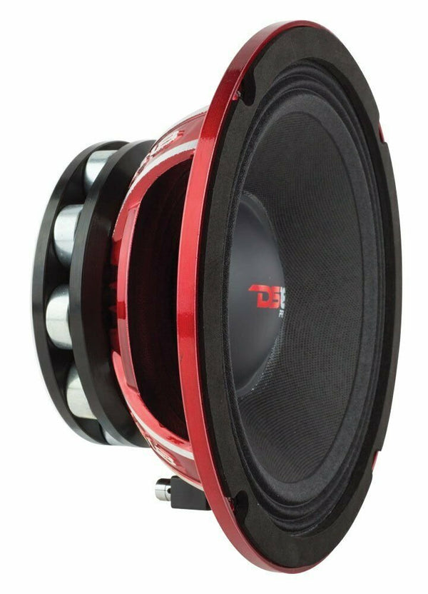 DS18 PRO-NEO8R 8" Midrange Loudspeaker Red Aluminum Basket 4 Ohms 800W Max