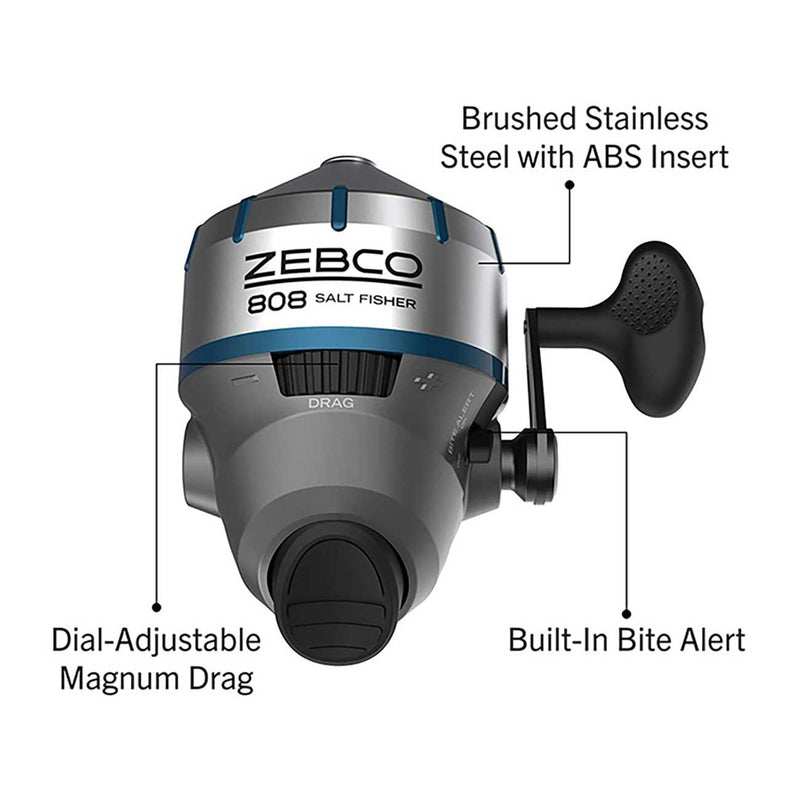 Buy Zebco 808 Spincast Reel and Fishing Rod Combo, 7-Foot 2-Piece