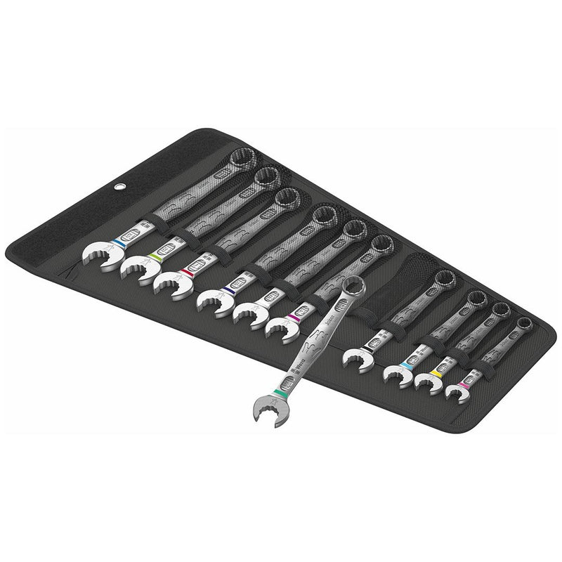 Wera 6003 Joker 11pc Combination Wrench Set Metric in textile pouch