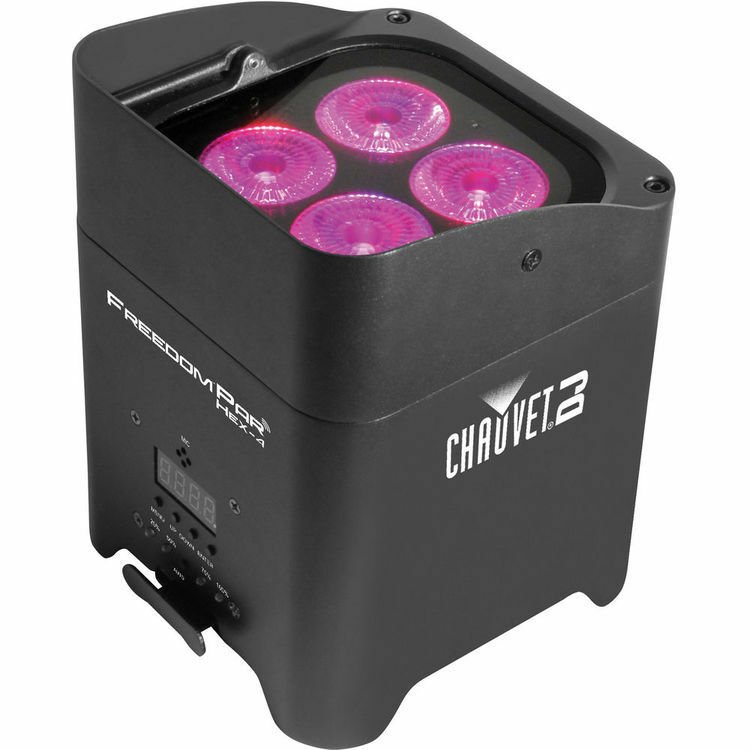 Chauvet DJ Freedom Par Hex-4 RGBAW+UV LED Wireless Wash Uplight Light