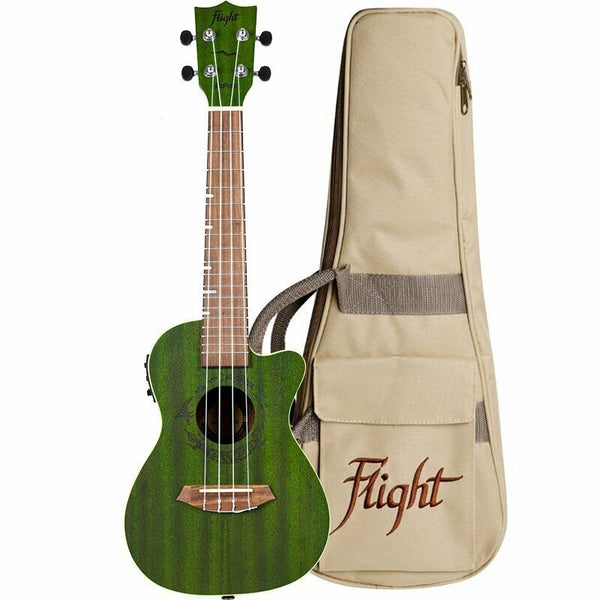 Flight Jade Acoustic Electric Concert Ukulele w/ Gigbag  - New Open Box