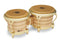 Latin Percussion LP201AX-2AW 7 1/4" & 8 5/8"Generation II Bongos Natural w/ Gold