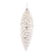 White Frosted Pinecone Drop Ornament (Set of 12)