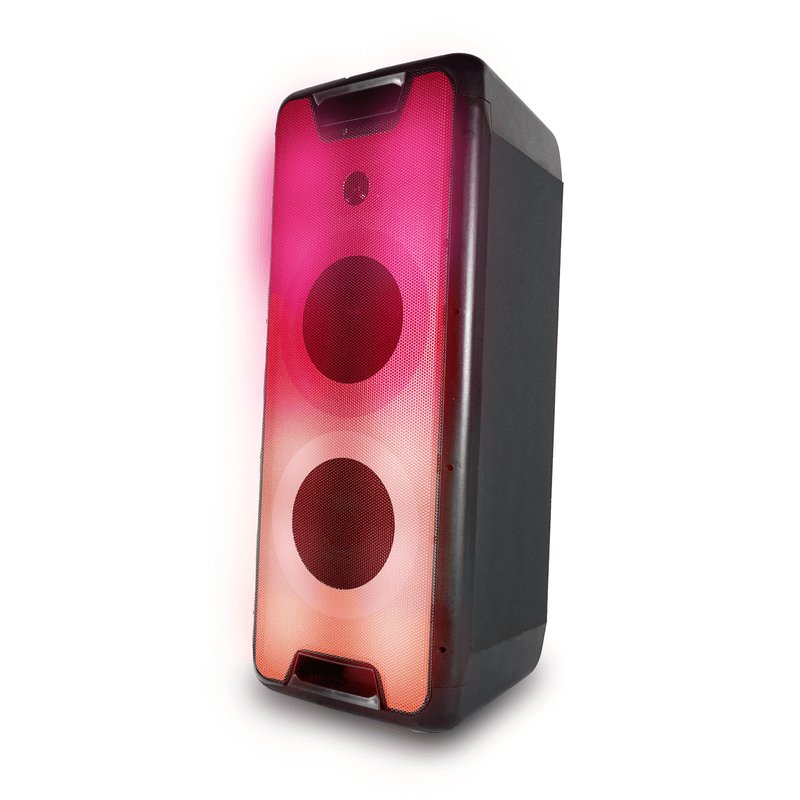 Gemini Dual 8-Inch Rechargeable Bluetooth Party Speaker w/ LED Lights - GLS-880