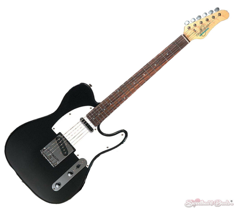 Oscar Schmidt OS-LT-BK 6 String Single Cutaway Electric Guitar - Black