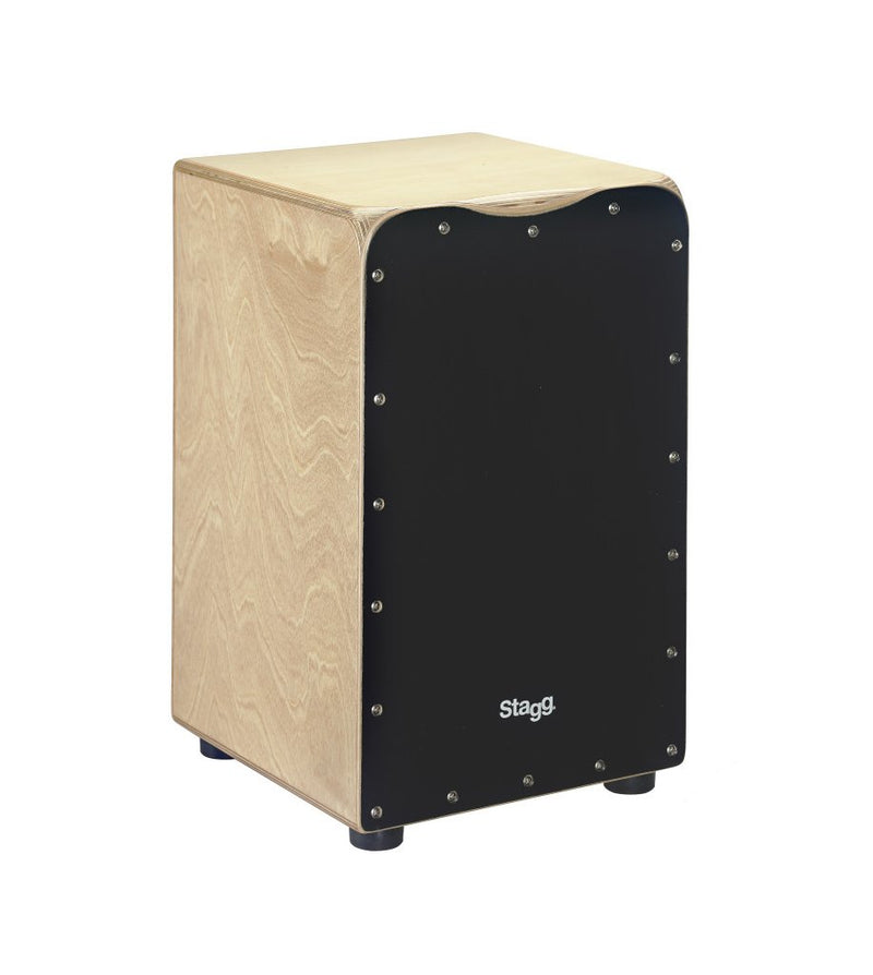 Stagg Medium Sized Cajon with Bag - Black - CAJ-50M-BK