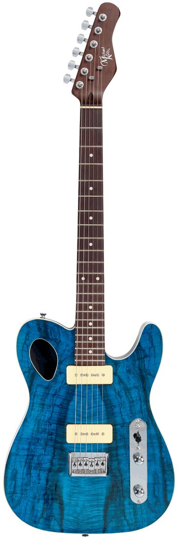 Michael Kelly 59 Port Thinline Semi Hollow Electric Guitar - Blue - MK59PTBMRC