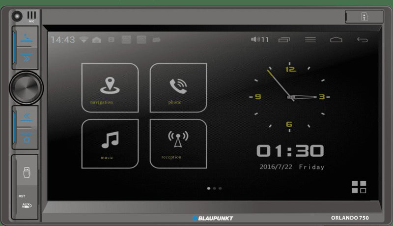 Blaupunkt ORLANDO750 6.9" Touch Multimedia Receiver w/ Apple CarPlay & Android
