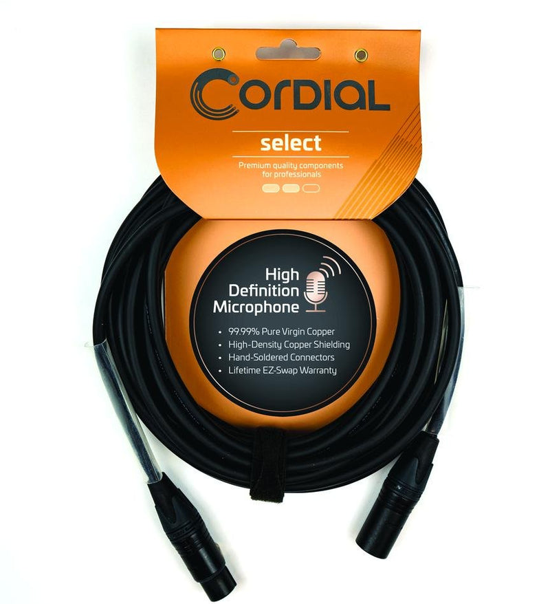 Cordial 33 Foot Premium Microphone Cable with Balanced XLR Connectors - CPM10FM