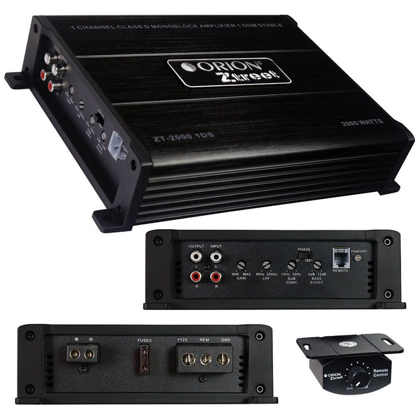 Orion Ztreet D Class Amplifier 2000 Watts Max ZT-2000.1DS
