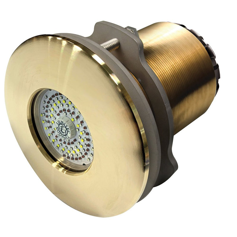 Lumitec SeaBlaze Typhoon Underwater Light Bronze Thru-Hull White/Blue Flush Mnt.