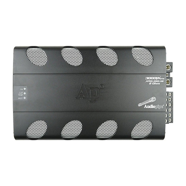 Audiopipe 6 Channel Class D 3000 Watts High Power Car Amplifier - APHD-6160-H2