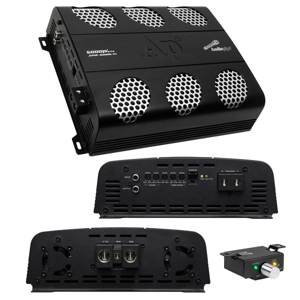Audiopipe Full Range Class D Monoblock Amplifier 5000 Watts APHF-5000D-H2