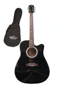 Oscar Schmidt Dreadnought Cutaway Acoustic Guitar w/ Gig Bag - Black - OD45CBPAK