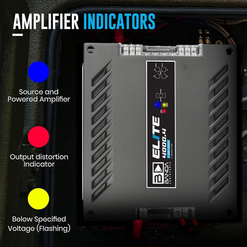 Banda 4000.41OHM Elite 4 Channel 1 Ohm 4000 Watt Car Amplifier