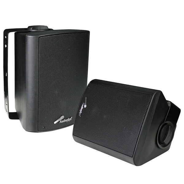 Audiopipe 4" Outdoor Weatherproof Loudspeakers (pair) - Black ODP-423BK