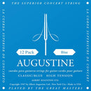 Augustine Classic/Blue 12 Pack High Tension Nylon Guitar Strings - HLSETBLUEPK