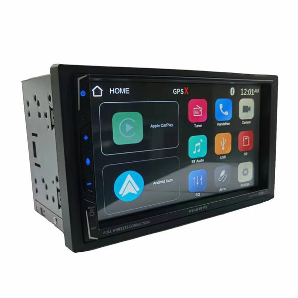 Massive Audio H7CPAW 7" Video Receiver w/ CarPlay, Android & Bluetooth