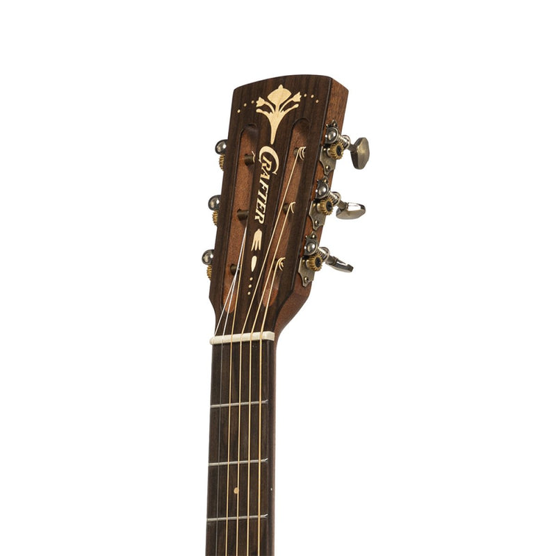 Crafter Big Mino Shape Left Handed Acoustic-Electric Guitar - Koa