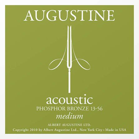 Augustine 12 Pack Acoustic Phosphor Bronze Guitar Strings - HLACOUSTICMEDIUMPK