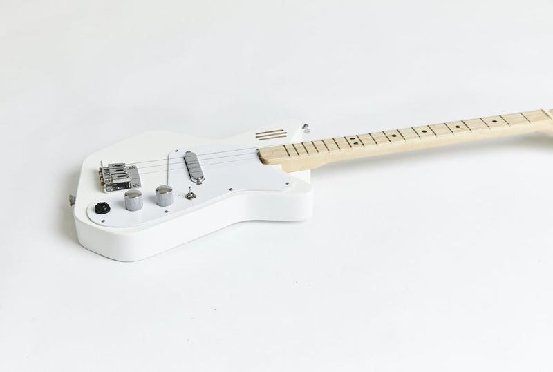 Loog Pro 3-String Electric Guitar with Built-in Amplifier - White - LGPRCEW