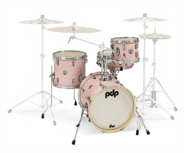 PDP New Yorker 4 Piece Shell Pack - 16/10/13/14 - Pale Rose Sparkle - PDNY1604PR