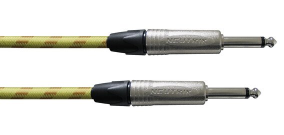 Cordial 1/4" to 1/4"  Straight 20' Tweed Instrument Cable - CXI6PP-TWEED