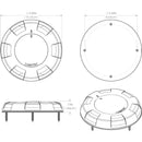 Lumitec Aurora LED Dome Light - White Finish - White/Red Dimming