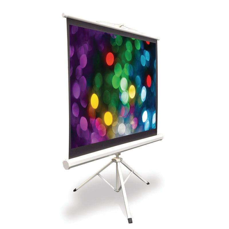 Pyle PRJTP42 Floor-Standing Portable Tripod Manual Projector Screen (40-Inch)