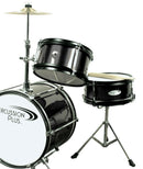 Percussion Plus Drums 3-Piece Mini Drum Set w/ Cymbal – Black