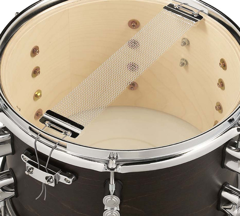 PDP Concept Maple 8x12 Dry Snare - Satin Walnut Stain with Chrome Hardware